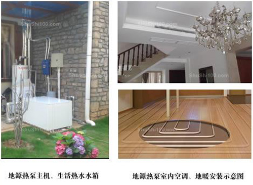 地源熱泵主機(jī)、室內(nèi)空調(diào)安裝示意圖 地源熱泵主機(jī)、室內(nèi)空調(diào)安裝示意圖